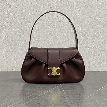 Celine Medium Polly Bag Maroon Size 33 x 19 x 9 cm