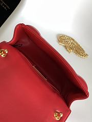 Bvlgari Snake Head Red Bag Size 19.2 x 15 x 6 cm - 3