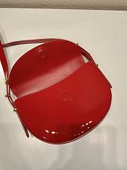 Prada Shoulder Bag Red Patent Leather Size 21 x 17 x 6 cm - 5