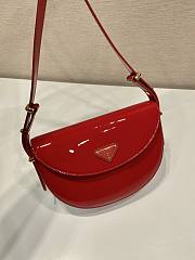 Prada Shoulder Bag Red Patent Leather Size 21 x 17 x 6 cm - 4