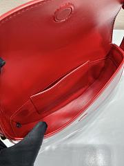 Prada Shoulder Bag Red Patent Leather Size 21 x 17 x 6 cm - 3
