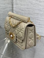 Dior Small Dior Jolie Top Handle Bag Beige Size 22 x 8 x 14 cm - 6