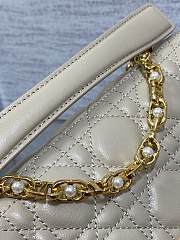 Dior Small Dior Jolie Top Handle Bag Beige Size 22 x 8 x 14 cm - 5