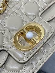 Dior Small Dior Jolie Top Handle Bag Beige Size 22 x 8 x 14 cm - 2
