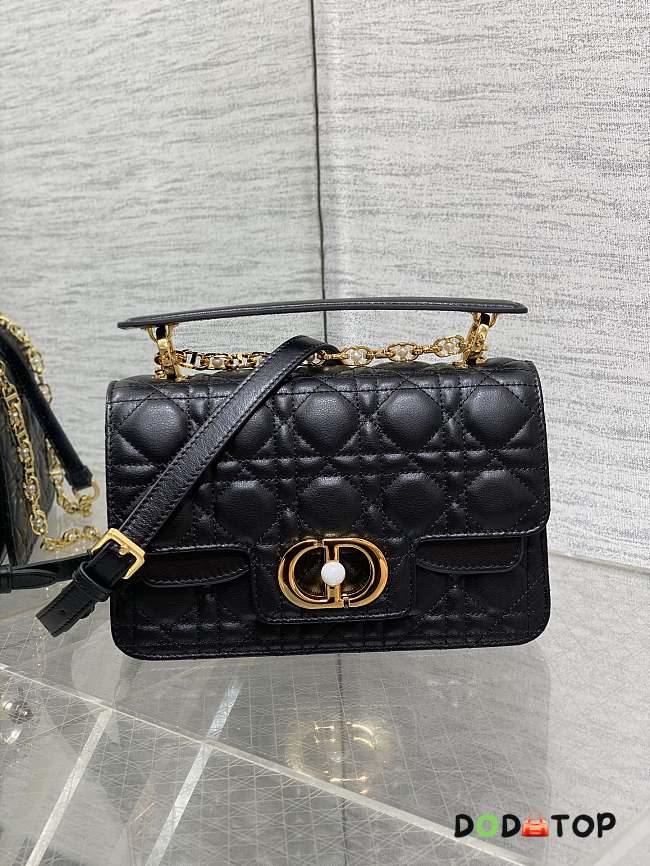 Dior Small Dior Jolie Top Handle Bag Black Size 22 x 8 x 14 cm - 1