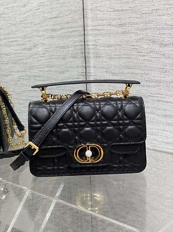 Dior Small Dior Jolie Top Handle Bag Black Size 22 x 8 x 14 cm