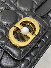 Dior Small Dior Jolie Top Handle Bag Black Size 22 x 8 x 14 cm - 6