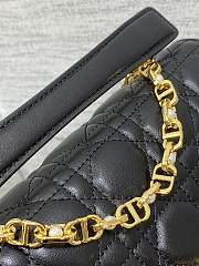 Dior Small Dior Jolie Top Handle Bag Black Size 22 x 8 x 14 cm - 4