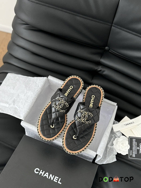 Chanel Sandals Black 02 - 1