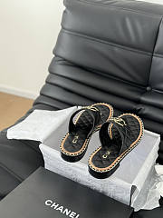Chanel Sandals Black 02 - 5