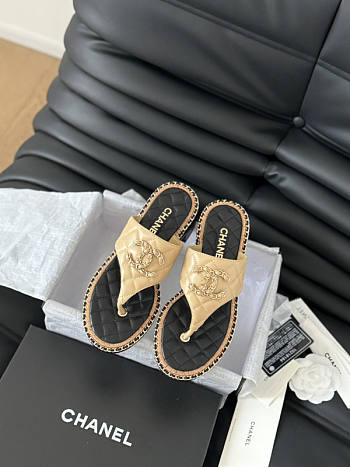 Chanel Sandals Beige 02