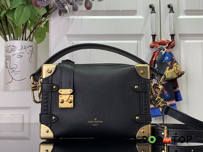 Louis Vuitton Side Trunk PM Handbag M23817 Black Size 18 x 12.5 x 8 cm - 1
