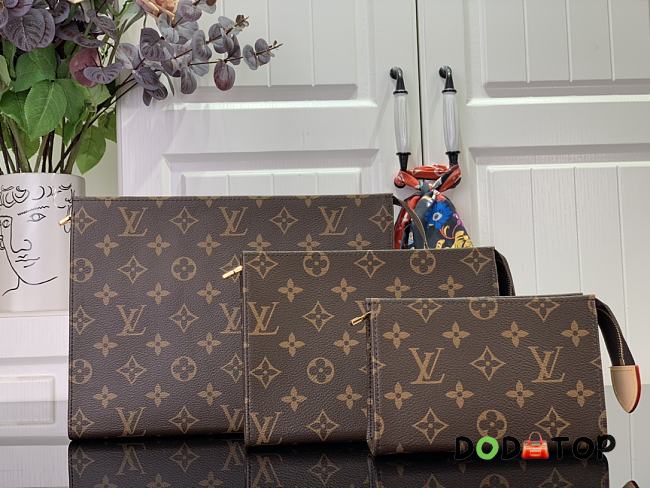 Louis Vuitton Clutch Bag M47195 Presbyopia (three-piece set) Size 25 x 20 x 5.5 cm - 1