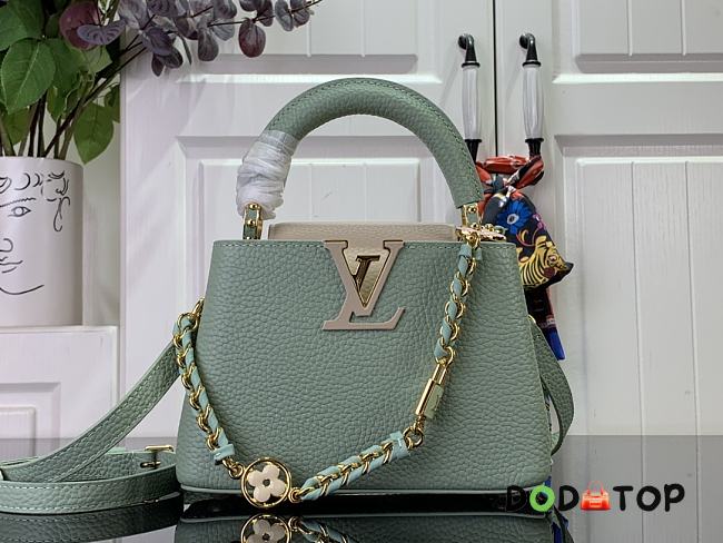 Louis Vuitton Capucines Mini Handbag M23951 Green Size 21 x 14 x 8 cm - 1