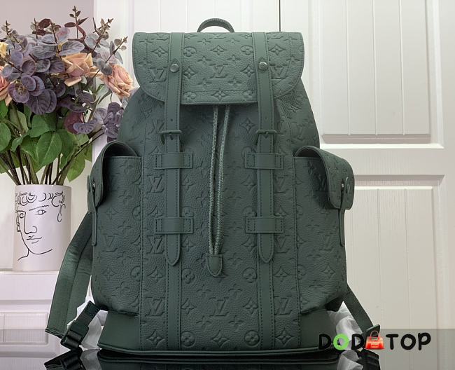 Louis Vuitton Christopher Medium Backpack M24428 Dark Green Size 38 x 44 x 12.5 cm - 1