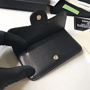 Chanel Lambskin Card Holder Black Size 13 × 7.5 × 1 cm - 6