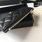 Chanel Lambskin Card Holder Black Size 13 × 7.5 × 1 cm - 5
