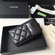 Chanel Lambskin Card Holder Black Size 13 × 7.5 × 1 cm - 4