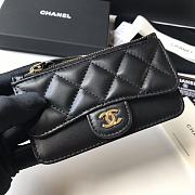 Chanel Lambskin Card Holder Black Size 13 × 7.5 × 1 cm - 3