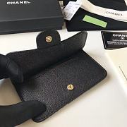 Chanel Grained Leather Card Holder Black Size 13 × 7.5 × 1 cm - 6
