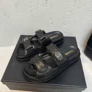 Chanel Velcro Sandals Black  - 4