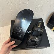 Chanel Velcro Sandals Black  - 2