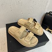 Chanel Velcro Sandals Beige - 5