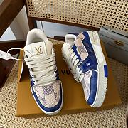 Louis Vuitton Trainer Sneaker In Blue - 3