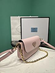 Prada Saffiano Leather Mini-Bag Pink Size 20.5 x 10.5 x 4 cm - 4