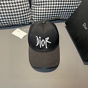 Dior Baseball Cap Black/White - 3