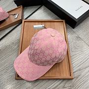 Gucci Pink Hat/Black/White/Brown - 2