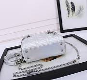 Dior My Abcdior Bag Silver Size 17 x 15 x 7 cm - 6