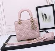 Dior Small Lady Dior My ABCDior Bag Pink Size 20 x 16.5 x 8 cm - 1