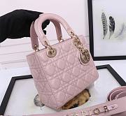Dior Small Lady Dior My ABCDior Bag Pink Size 20 x 16.5 x 8 cm - 6