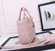 Dior Small Lady Dior My ABCDior Bag Pink Size 20 x 16.5 x 8 cm - 4