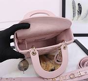 Dior Small Lady Dior My ABCDior Bag Pink Size 20 x 16.5 x 8 cm - 2