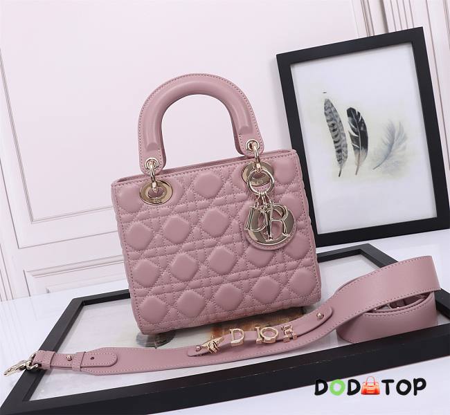 Dior Small Lady Dior My ABCDior Bag Retro Pink Size 20 x 16.5 x 8 cm - 1