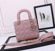 Dior Small Lady Dior My ABCDior Bag Retro Pink Size 20 x 16.5 x 8 cm - 1