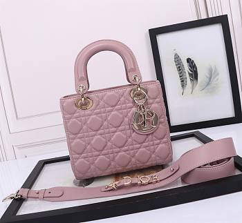 Dior Small Lady Dior My ABCDior Bag Retro Pink Size 20 x 16.5 x 8 cm
