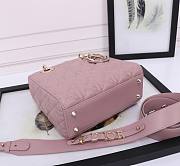 Dior Small Lady Dior My ABCDior Bag Retro Pink Size 20 x 16.5 x 8 cm - 6