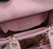 Dior Small Lady Dior My ABCDior Bag Retro Pink Size 20 x 16.5 x 8 cm - 5