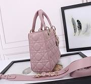 Dior Small Lady Dior My ABCDior Bag Retro Pink Size 20 x 16.5 x 8 cm - 4