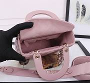 Dior Small Lady Dior My ABCDior Bag Retro Pink Size 20 x 16.5 x 8 cm - 3