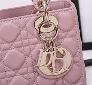 Dior Small Lady Dior My ABCDior Bag Retro Pink Size 20 x 16.5 x 8 cm - 2