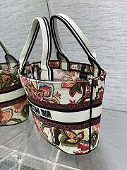Dior Hat Basket Bag Natural Multicolor Size 27 x 20 x 8 cm - 6