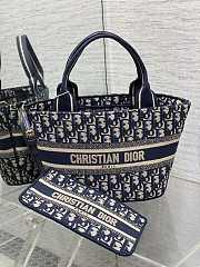 Dior Hat Basket Bag White and Blue Size 27 x 20 x 8 cm - 3
