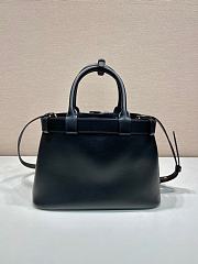 Prada Buckle Medium Leather Bag Black Size 32 x 23 x 11 cm - 6