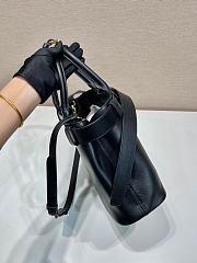 Prada Buckle Medium Leather Bag Black Size 32 x 23 x 11 cm - 3