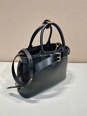 Prada Buckle Medium Leather Bag Black Size 32 x 23 x 11 cm - 4