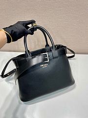 Prada Buckle Medium Leather Bag Black Size 32 x 23 x 11 cm - 2